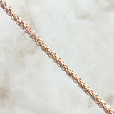 Cadena Franco 17.7gr / 60cm / 3.5mm Dos Oros Blanco Rosa +4 18K
