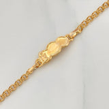 Pulso Bebé Roll-On Placa Nube Angel 2.15 g / 14.5 cm-13cm / 2.9 mm Oro Amarillo 18K