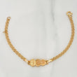 Pulso Bebé Placa Nube Virgen Guadalupe 2.3 g / 15 cm / 3 mm Oro Amarillo 18K