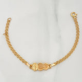 Pulso Bebé Placa Nube Virgen Guadalupe 2.3 g / 15 cm / 3 mm Oro Amarillo 18K