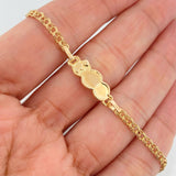 Pulso Bebé Placa Nube Angel 2.45 g / 16 cm / 3 mm Oro Amarillo 18K