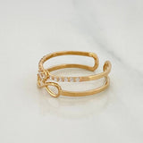 Anillo Infinito Churumbela 1.8 g / T7 1/4 Oro Amarillo 18K