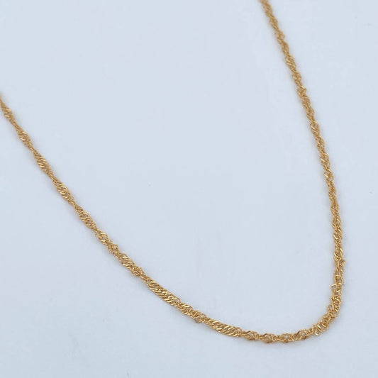 Cadena Singapur 2.5gr / 60cm / +3 Oro 18K &