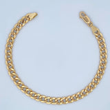 Pulso Cubano 5.3gr / 20.5cm / 5.6mm Oro Amarillo +0 18K $