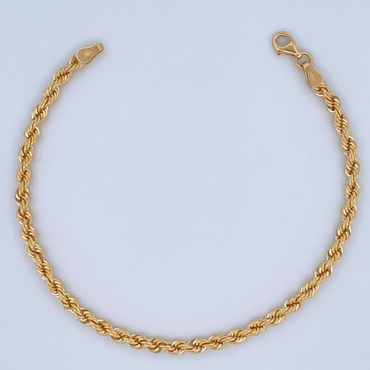 Pulso Lazo 2.95gr / 19.5cm / 3.1mm Oro Amarillo +3 18K $