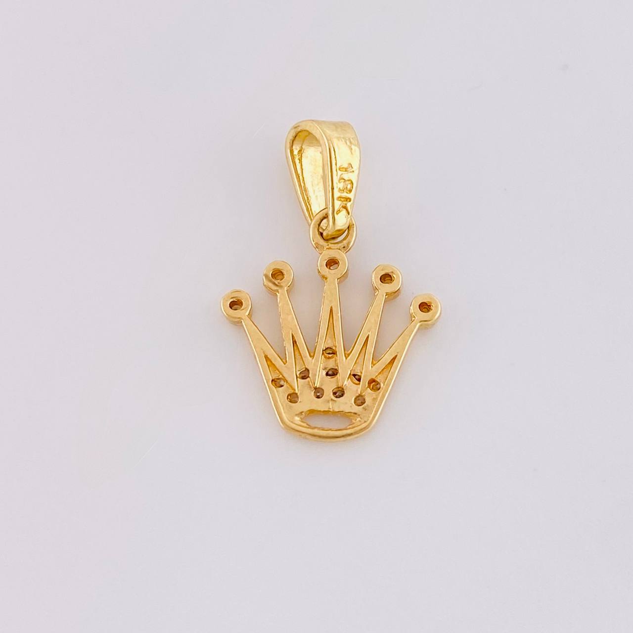 Dije Corona 1.1g / 1.9cm Oro Amarillo 18K