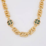 Cadena Rustica Trébol 59.7g / 60cm / 8mm Oro Amarillo 18K