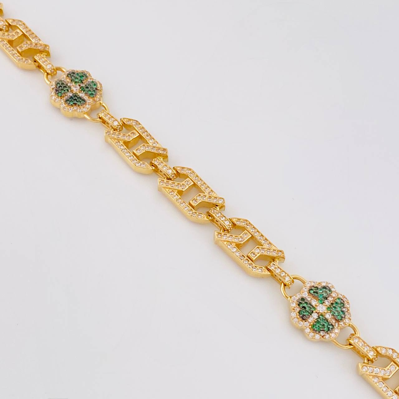 Cadena Rustica Trébol 59.7g / 60cm / 8mm Oro Amarillo 18K
