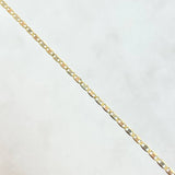 Cadena Plana 1.5gr / 50cm / 1.3mm Lisa Tres Oros +3 18K ©