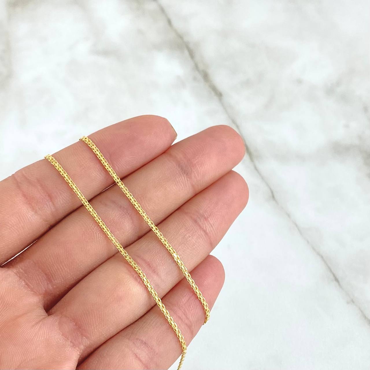 Cadena China 2.65gr / 50cm / 1.5mm Oro Amarillo +1 18K ©