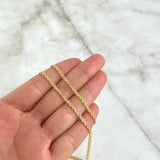 Cadena China 7.45g / 60cm / 2.4mm Oro Amarillo 18K