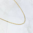 Cadena Plana 1.5gr / 45cm / 1.2mm Lisa Oro Amarillo +3