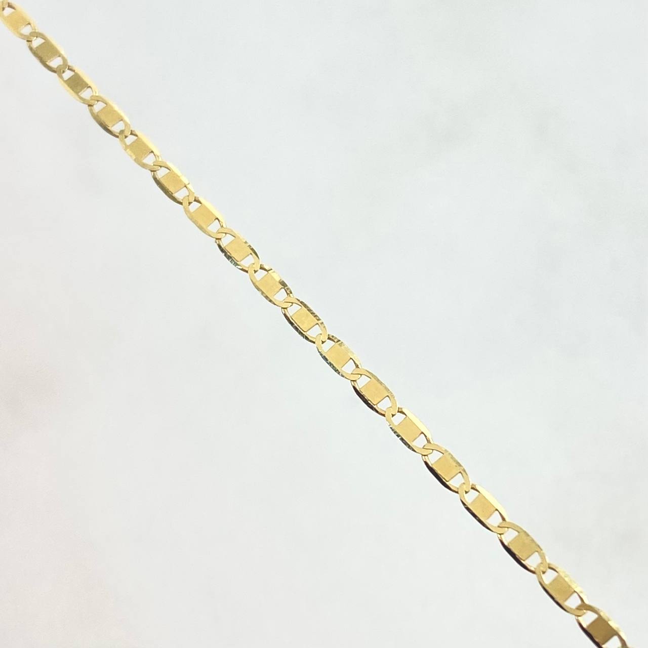 Cadena Plana 1.5gr / 45cm / 1.2mm Lisa Oro Amarillo +3