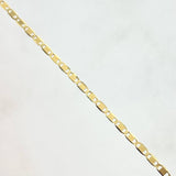 Cadena Plana 1.5gr / 45cm / 1.2mm Lisa Oro Amarillo +3