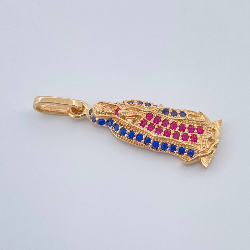 Dije Virgen De Guadalupe 1.8gr / 2.8cm / Oro Amarillo 18K &