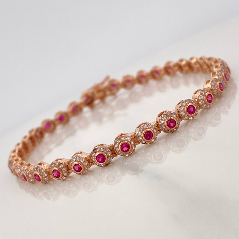 Pulso Tennis 8.9 g / 18.4 cm / 4.7 mm Oro Rosa 18K