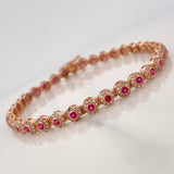 Pulso Tennis 8.9 g / 18.4 cm / 4.7 mm Oro Rosa 18K