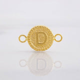 Herraje Circulo Letra D 0.55g / 1.7cm Oro Amarillo 18K