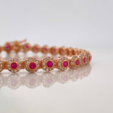 Pulso Tennis 8.9 g / 18.4 cm / 4.7 mm Oro Rosa 18K