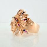Anillo Indio 8.85 g / T10 Oro Rosa 18K