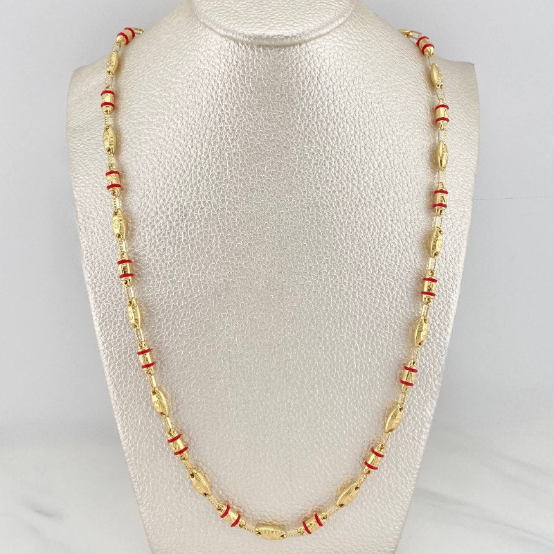 Cadena Rustica Corona 15.05 g / 62.3 cm / 3.8 mm Oro Amarillo 18K