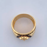 Anillo Medusa Tribal 10.85gr / T10 3/4 / Tres Oros 18K &