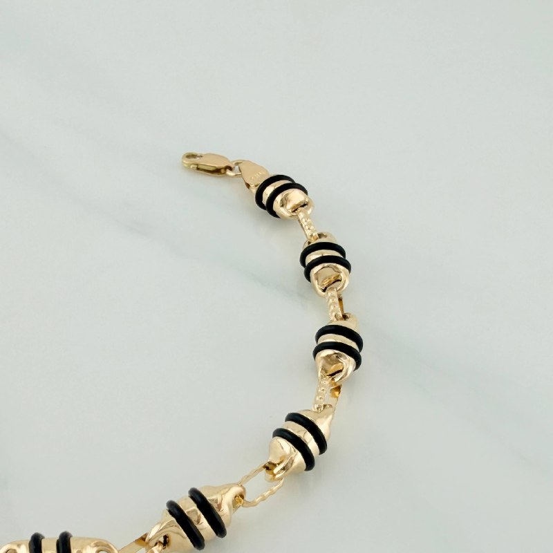 Pulso Rustico Barril 6.2 g / 21 cm / 5 mm Oro Amarillo 18K