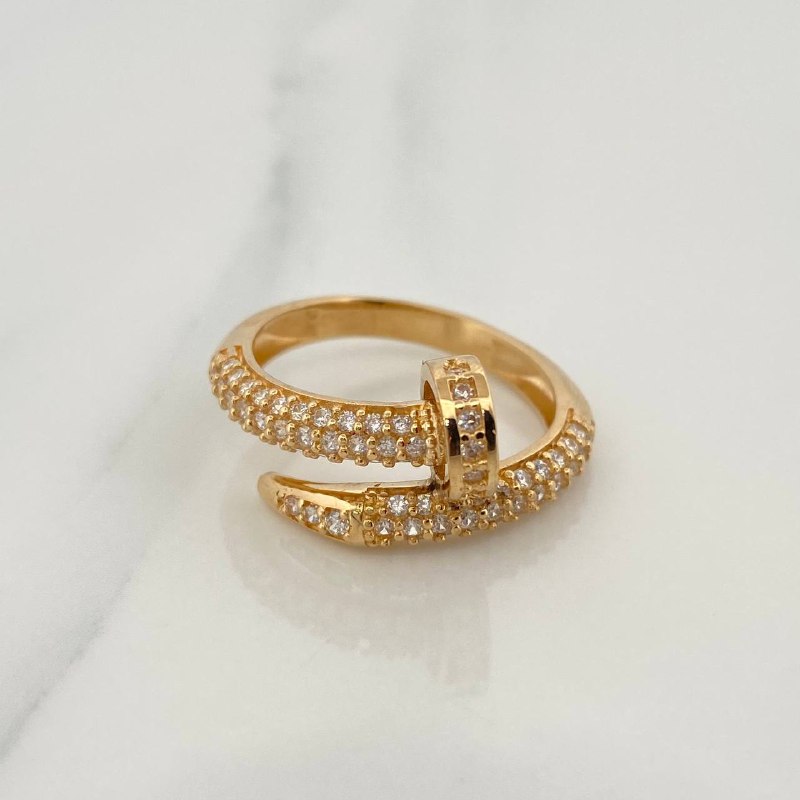 Anillo Clavo 5.35gr / T7 3/4  / Oro Amarillo 18K &