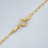 Cadena Escalera Plana 2.45gr / 60cm / Tres Oros +3 18K %