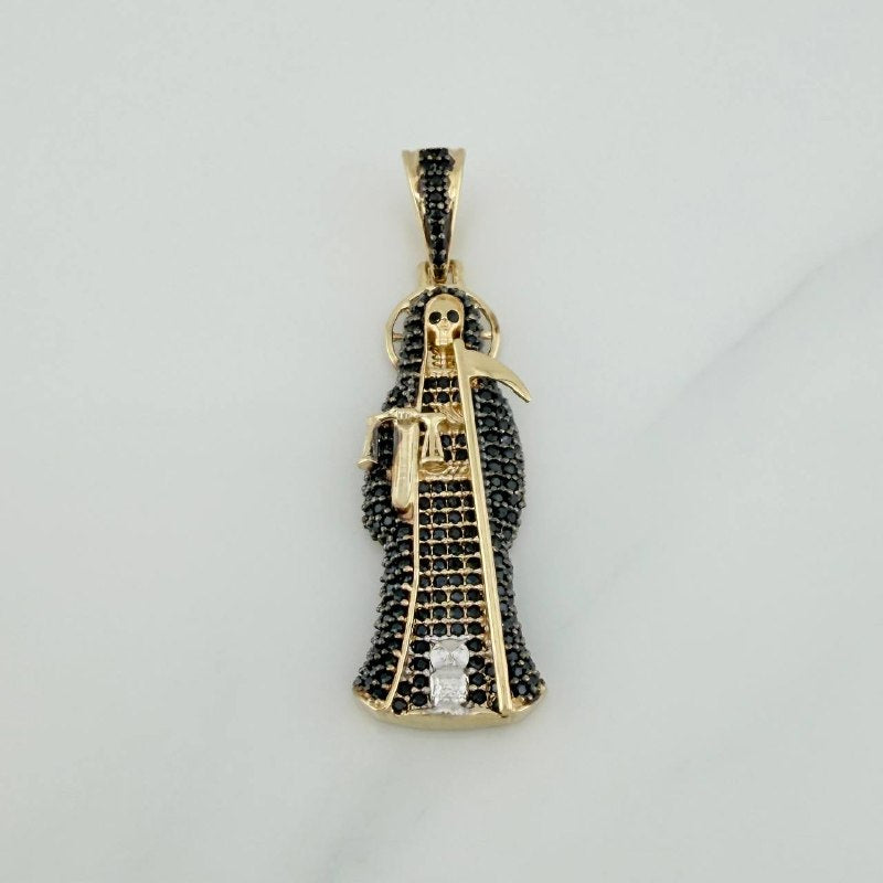 Dije Santa Muerte 6.5 g / 4.6 cm Tres Oros 18K