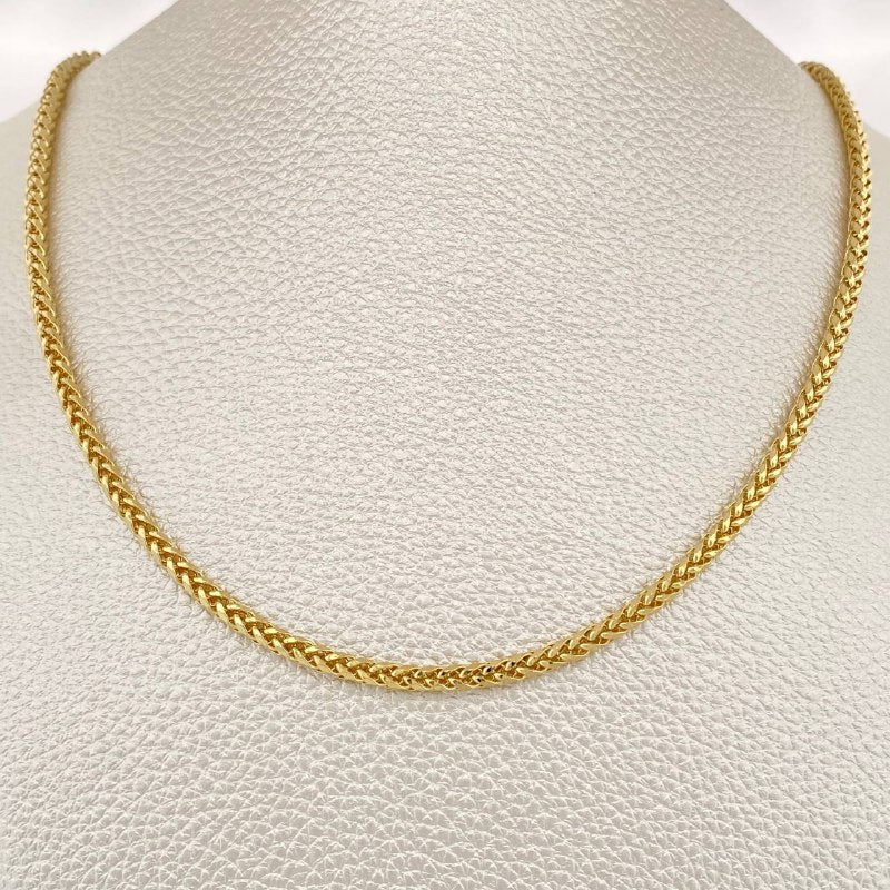 Cadena Franco 8.2gr / 66cm / Oro Amarillo +3 14K Italy &