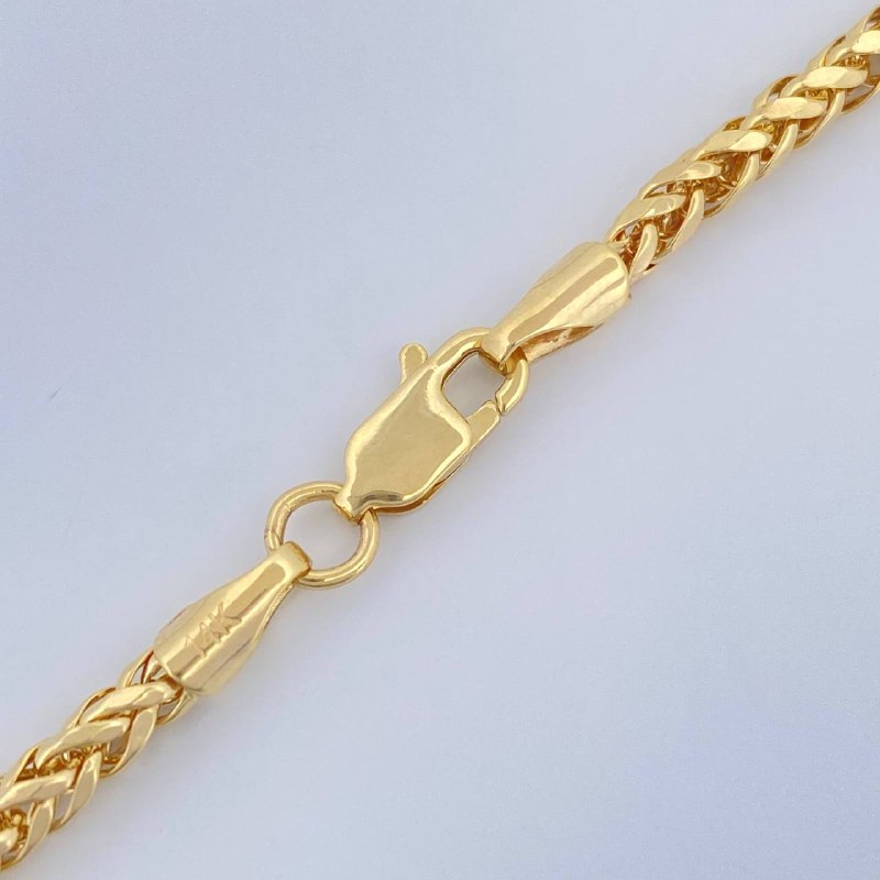 Cadena Franco 7.65gr / 61.5cm / Oro Amarillo +3 14K Italy $