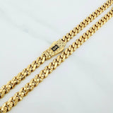 Cadena Cubana Infinito 19.4 g / 61 cm / 4.8 mm Oro Amarillo 18K