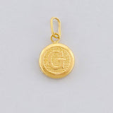 Dije Circulo Letra G 0.4g / 1.6cm Oro Amarillo 18K