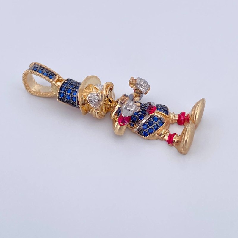 Dije Pato Furioso 5.65gr / 4cm / Oro 18K &