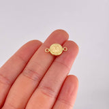 Herraje Circulo Letra M 0.55g / 1.7cm Oro Amarillo 18K