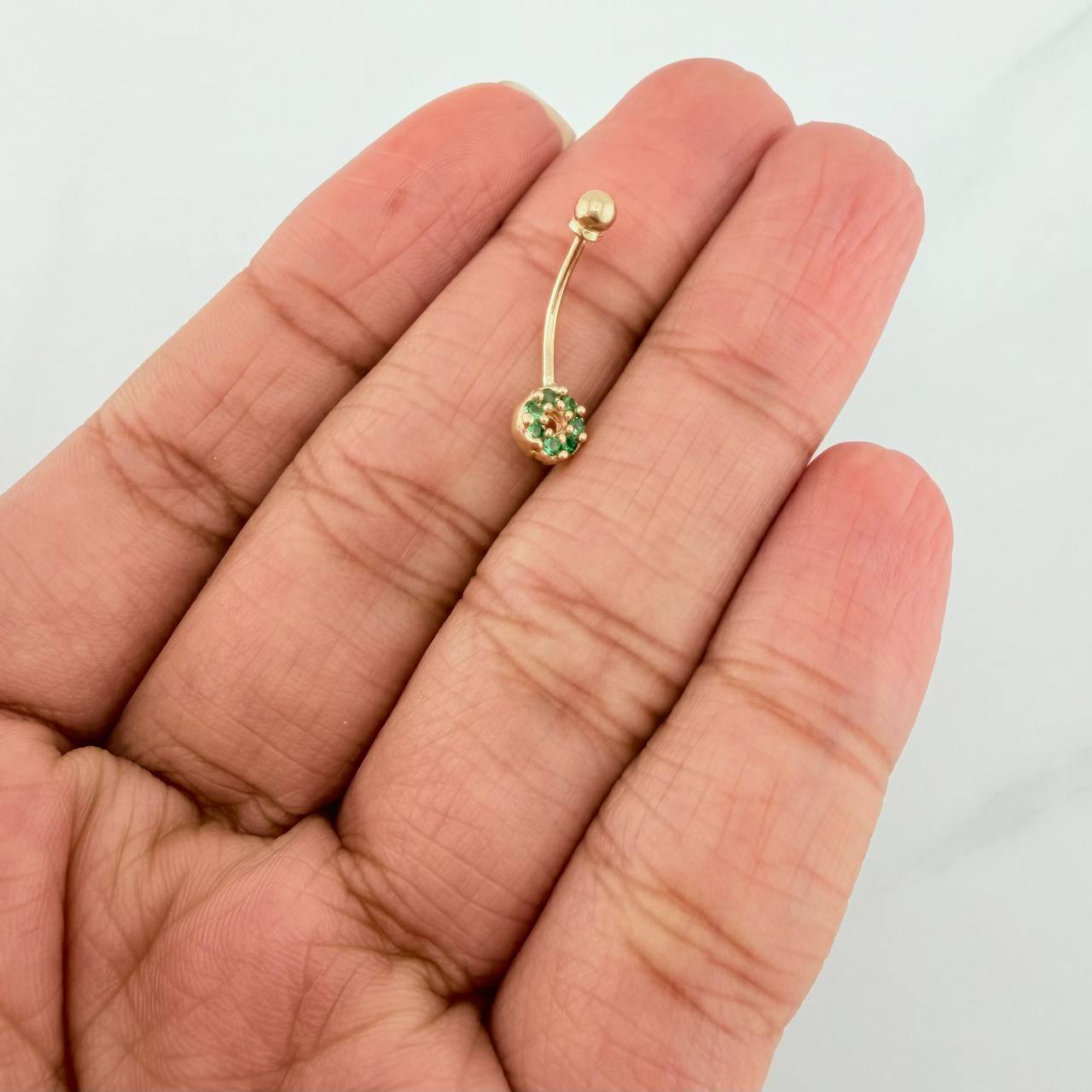 Piercing Ombligo Circulo 0.6 g / 1.9 cm Oro Amarillo 18K