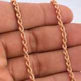 Cadena Lazo 7.5gr / 60cm / Oro Rosa +3 18K %