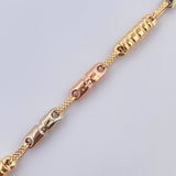 Tobillera Rustica Barril 6.5gr / 25cm / Oro 18K &