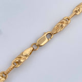 Cadena Rustica Barril 15.4gr / 61.5cm / Oro Amarillo 18K &