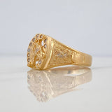 Anillo Herradura Caballo 5.5 g / T9 3/4 Oro Amarillo 18K