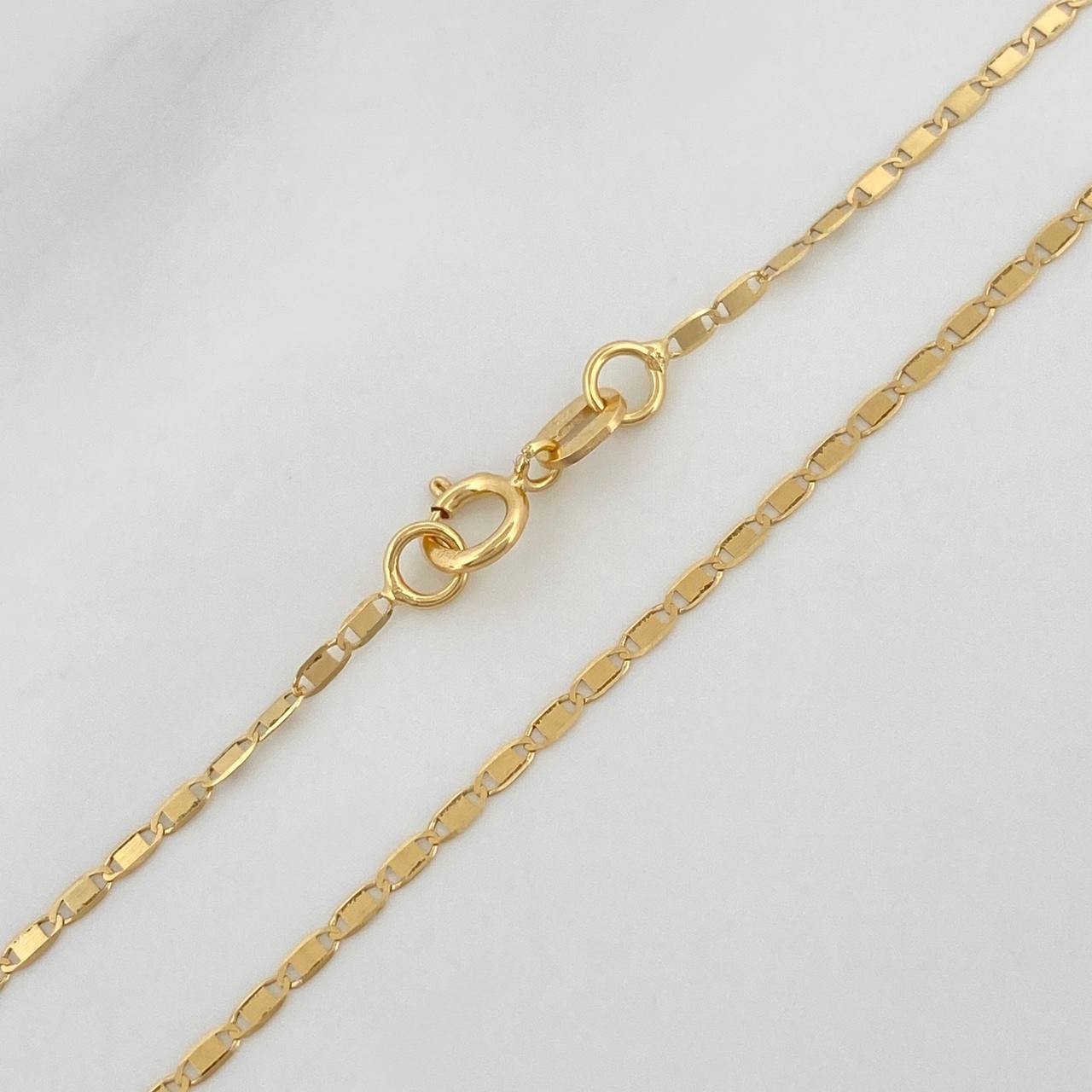 Cadena Escalera Plana 1.15 g / 50.2 cm / 1 mm Oro Amarillo 18K