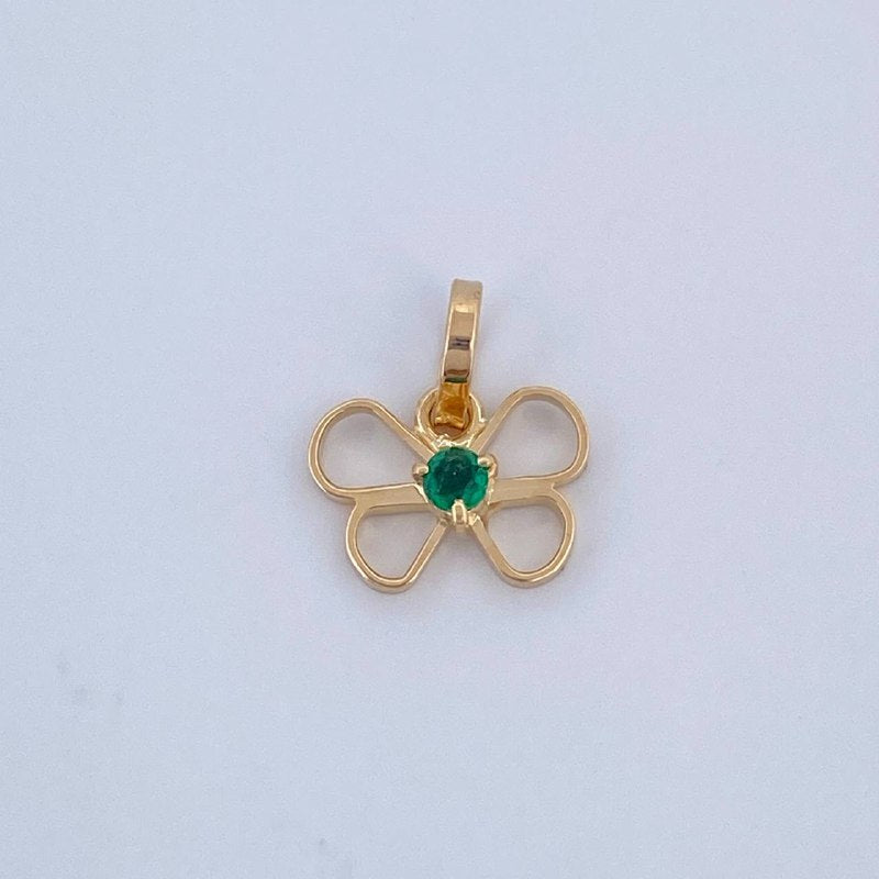 Dije Silueta Mariposa 0.5gr / 1cm / Oro Amarillo 18K &