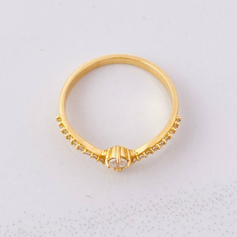 Anillo Anillo Pico 2.5g / T7 1/2 Oro Amarillo 18K