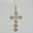 Dije Cruz Trebol 7.3 g / 6.1 cm Tres Oros 18K