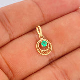 Dije Filigrana Circulo 0.45gr / 1.6cm / Oro Amarillo 18K $