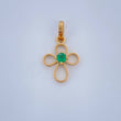 Dije Silueta Cruz Lagrima 0.5gr / 1.6cm / Oro Amarillo 18K &
