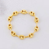 Anillo GC Diamantado 0.85g / T6  Oro Amarillo 18K