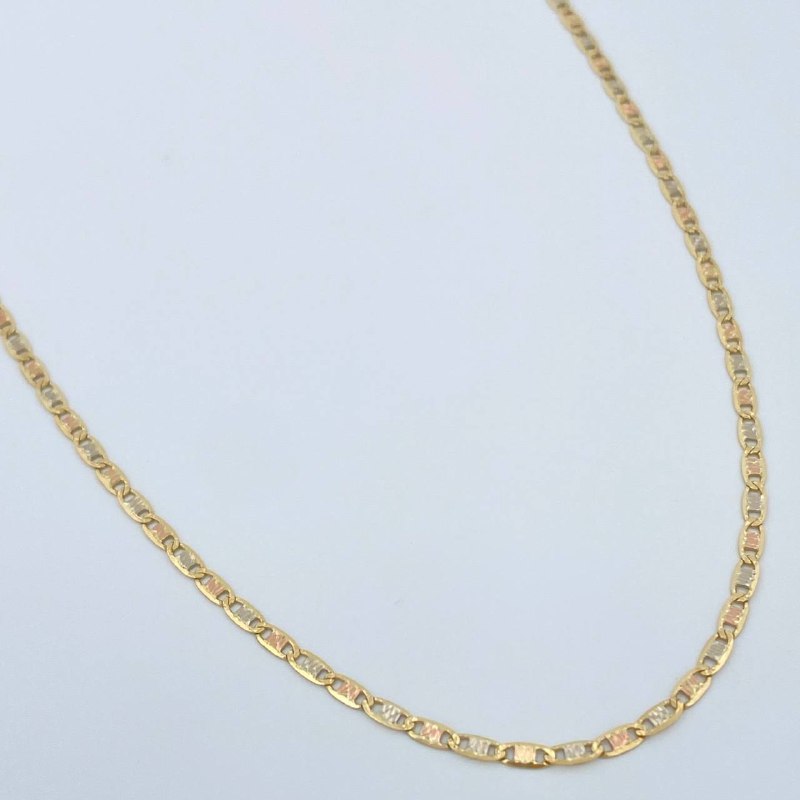 Cadena Escalera Plana 2.35gr / 60.1cm / Tres Oros +3 18K %