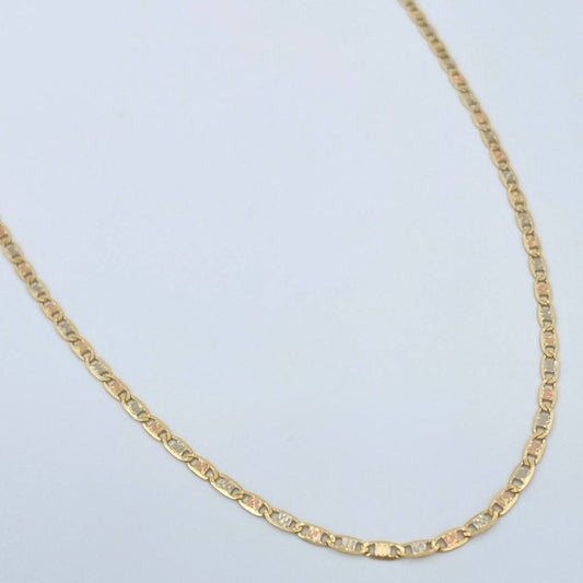 Cadena Escalera Plana 2.35gr / 60.1cm / Tres Oros +3 18K %